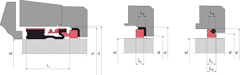 Торцевое уплотнение 2100S M 10 CER/CAR/NBR в Омске фото